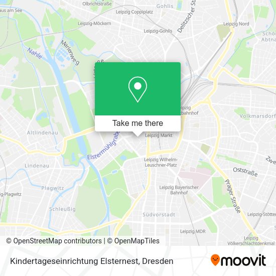 Карта Kindertageseinrichtung Elsternest