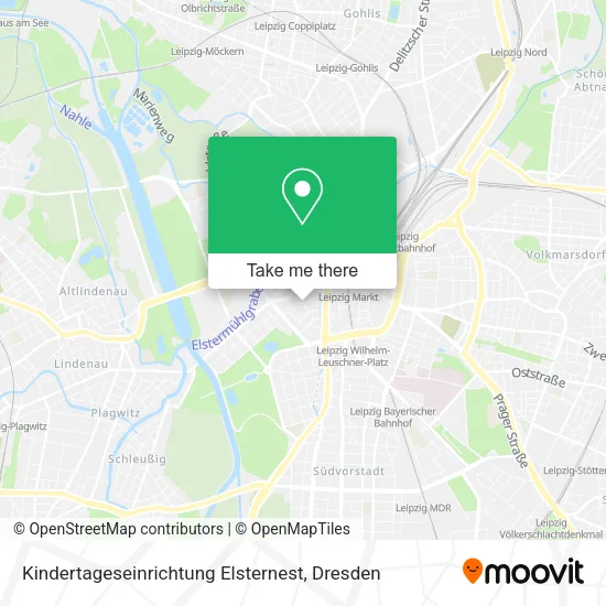 Карта Kindertageseinrichtung Elsternest