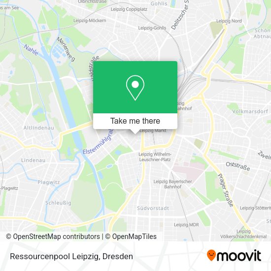 Карта Ressourcenpool Leipzig