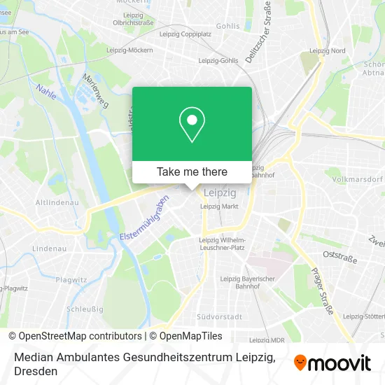 Карта Median Ambulantes Gesundheitszentrum Leipzig