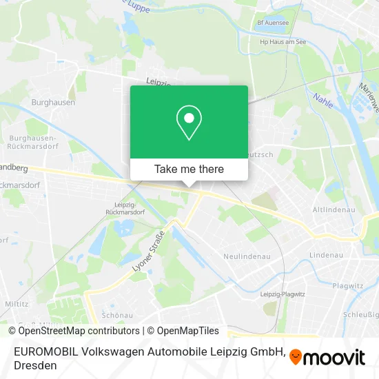 Карта EUROMOBIL Volkswagen Automobile Leipzig GmbH