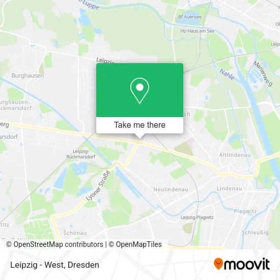 Карта Leipzig - West