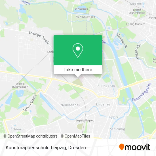 Карта Kunstmappenschule Leipzig