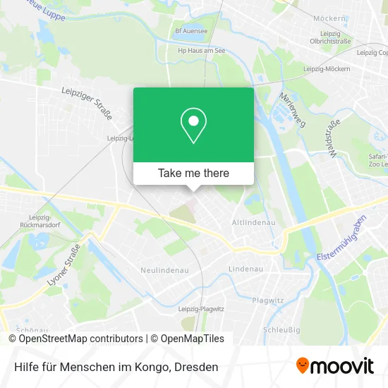 Карта Hilfe für Menschen im Kongo