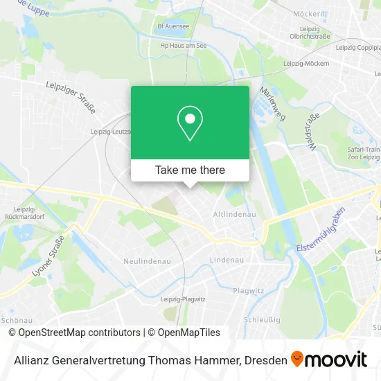 Карта Allianz Generalvertretung Thomas Hammer