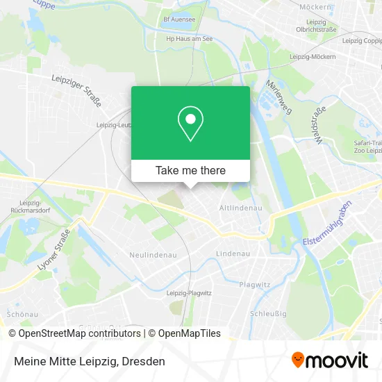 Карта Meine Mitte Leipzig