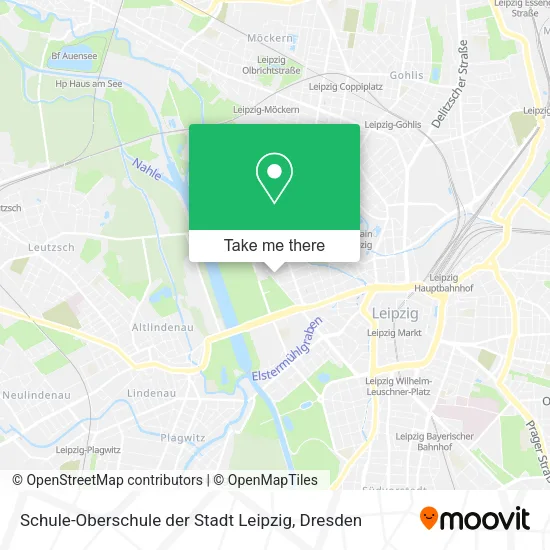 Карта Schule-Oberschule der Stadt Leipzig