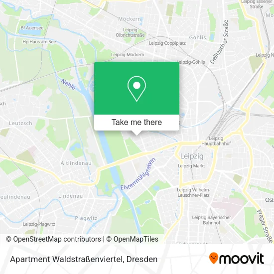 Карта Apartment Waldstraßenviertel