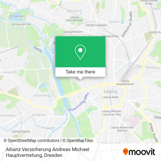 Карта Allianz Versicherung Andreas Michael Hauptvertretung