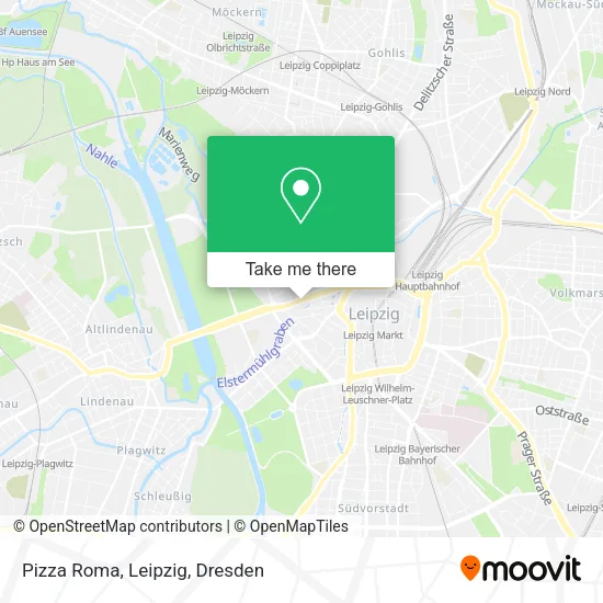 Карта Pizza Roma, Leipzig