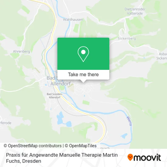 Карта Praxis für Angewandte Manuelle Therapie Martin Fuchs