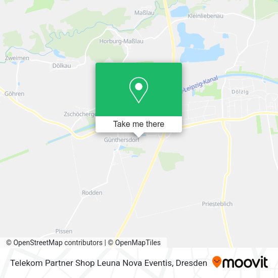 Карта Telekom Partner Shop Leuna Nova Eventis
