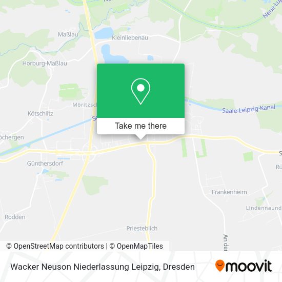 Карта Wacker Neuson Niederlassung Leipzig