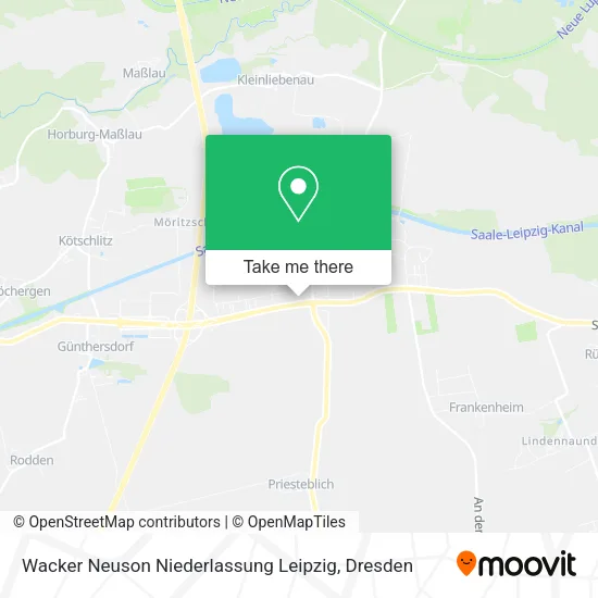 Карта Wacker Neuson Niederlassung Leipzig