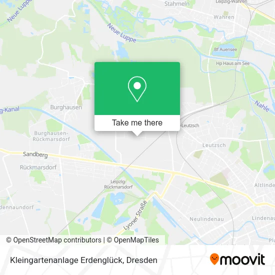 Карта Kleingartenanlage Erdenglück