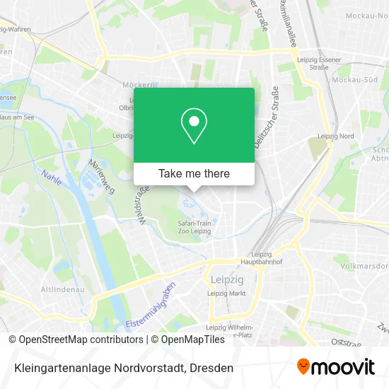 Карта Kleingartenanlage Nordvorstadt