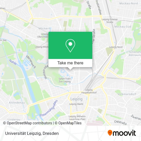 Карта Universität Leipzig