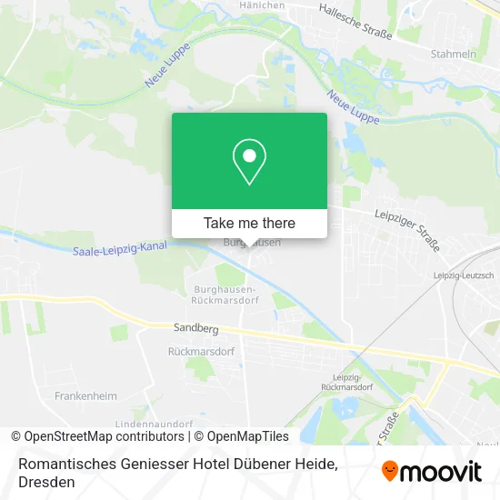 Карта Romantisches Geniesser Hotel Dübener Heide