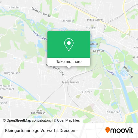 Карта Kleingartenanlage Vorwärts