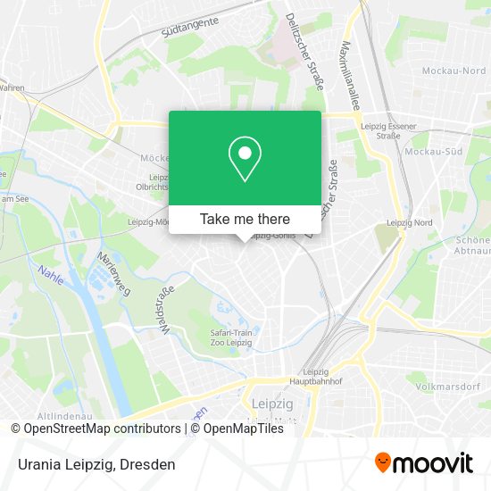 Карта Urania Leipzig
