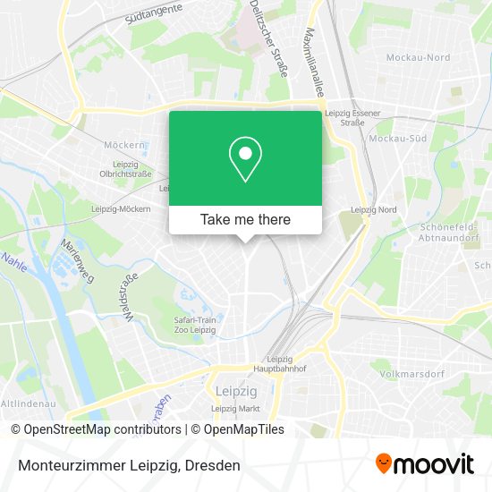 Карта Monteurzimmer Leipzig
