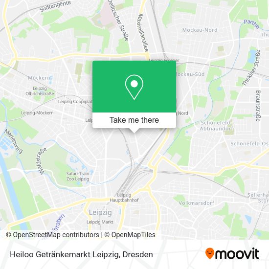 Карта Heiloo Getränkemarkt Leipzig