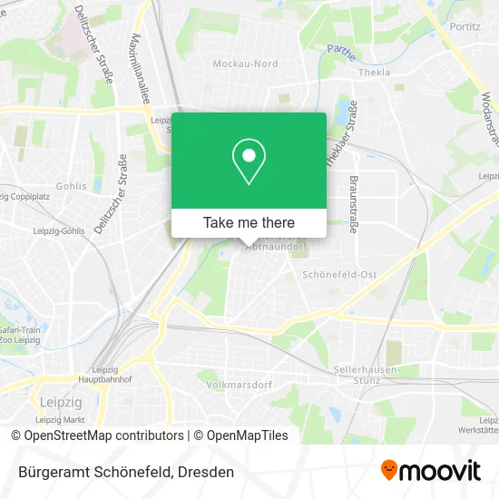 Карта Bürgeramt Schönefeld