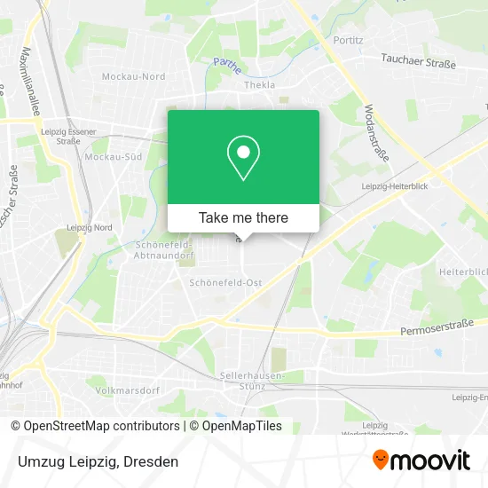 Карта Umzug Leipzig