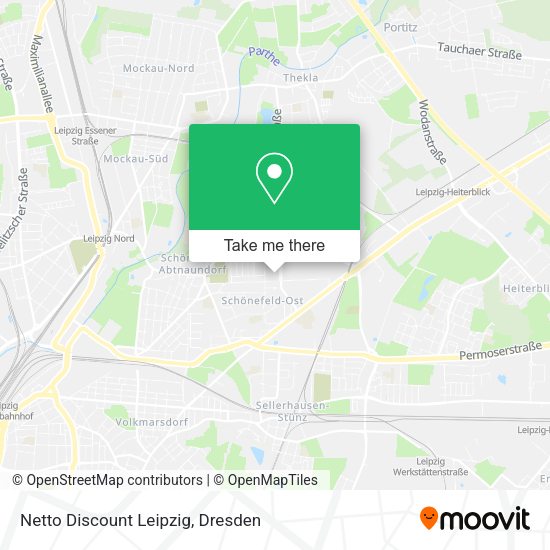 Карта Netto Discount Leipzig