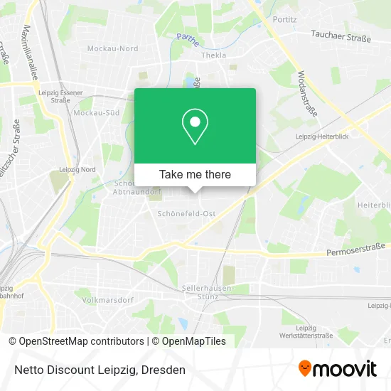 Карта Netto Discount Leipzig