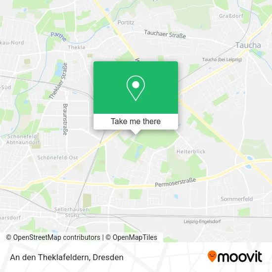 Карта An den Theklafeldern