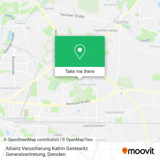 Карта Allianz Versicherung Katrin Gestewitz Generalvertretung
