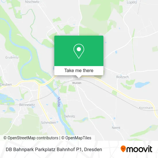 Карта DB Bahnpark Parkplatz Bahnhof P1