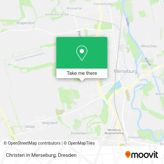 Карта Christen in Merseburg