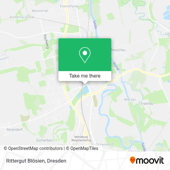 Rittergut Blösien map