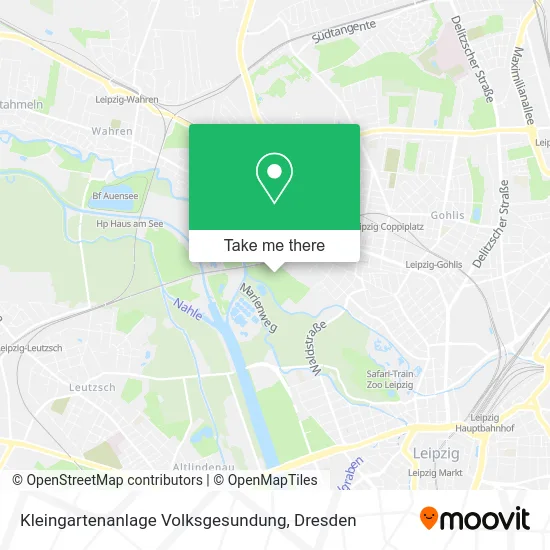 Карта Kleingartenanlage Volksgesundung