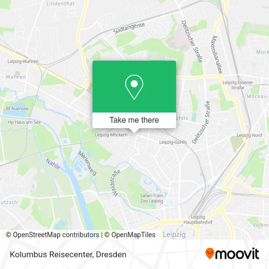 Карта Kolumbus Reisecenter