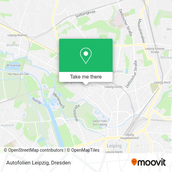 Карта Autofolien Leipzig