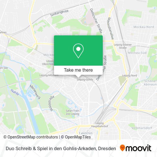 Карта Duo Schreib & Spiel in den Gohlis-Arkaden
