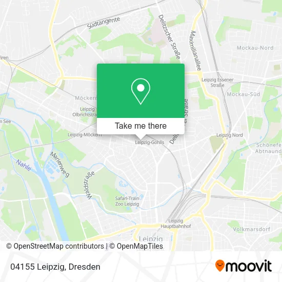 Карта 04155 Leipzig