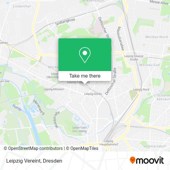 Карта Leipzig Vereint
