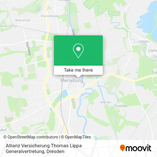 Карта Allianz Versicherung Thomas Lippa Generalvertretung