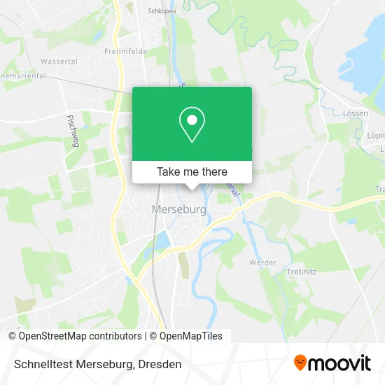 Карта Schnelltest Merseburg