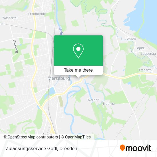 Карта Zulassungsservice Gödl