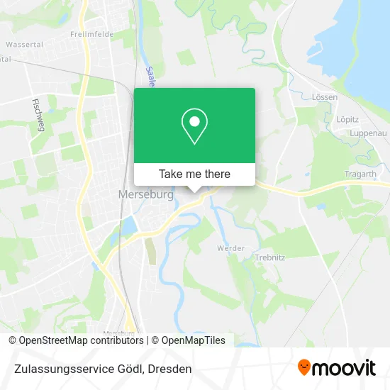 Карта Zulassungsservice Gödl