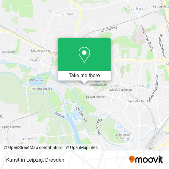 Карта Kunst in Leipzig