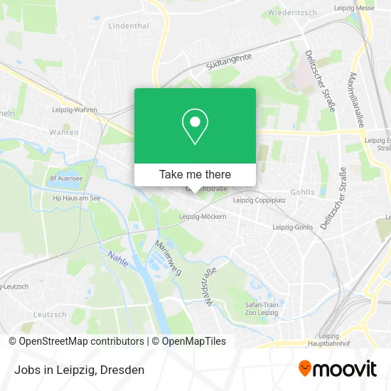 Карта Jobs in Leipzig