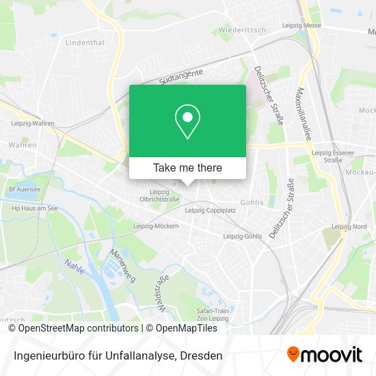 Карта Ingenieurbüro für Unfallanalyse