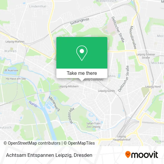 Карта Achtsam Entspannen Leipzig