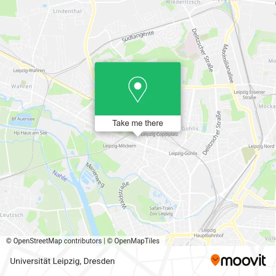 Карта Universität Leipzig